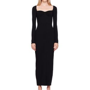 STAUD
Black Silhouette Maxi Dress ,size M